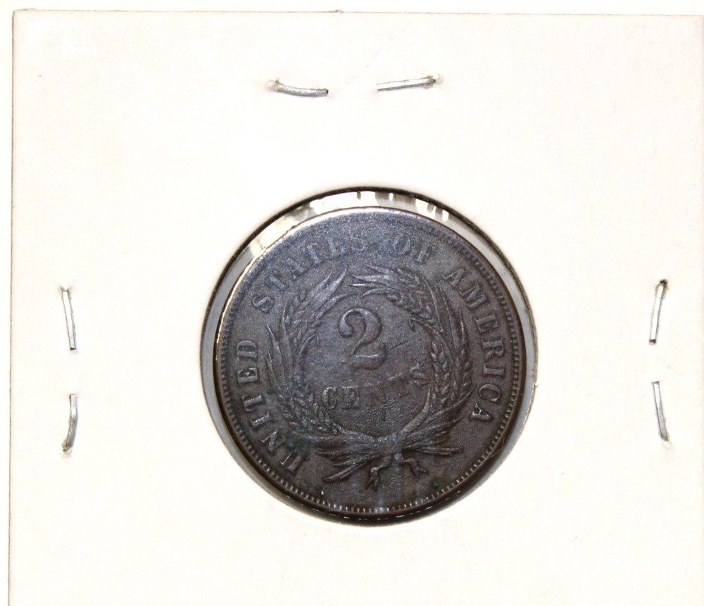 1865 Two Cent Piece Almost Uncirculated !!