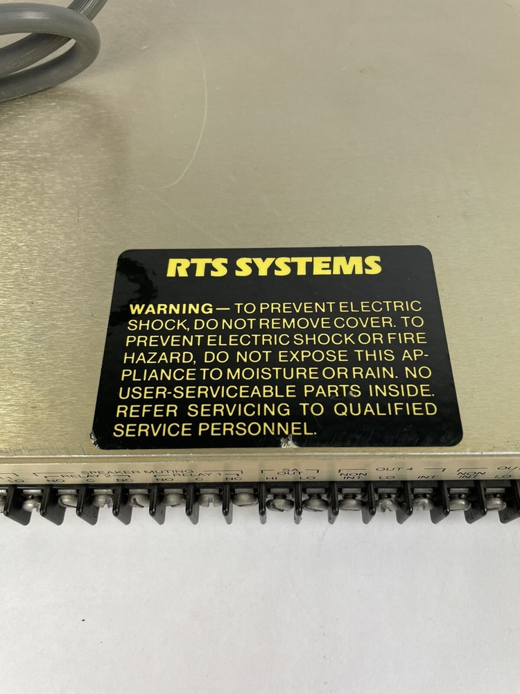 RTS Telex Model 4010 Central Electronics Series 4000 IFB System