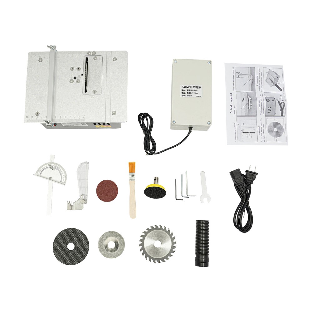 Precision Mini Table Saw Blade DIY Woodworking Bench Saw Cutting Machine