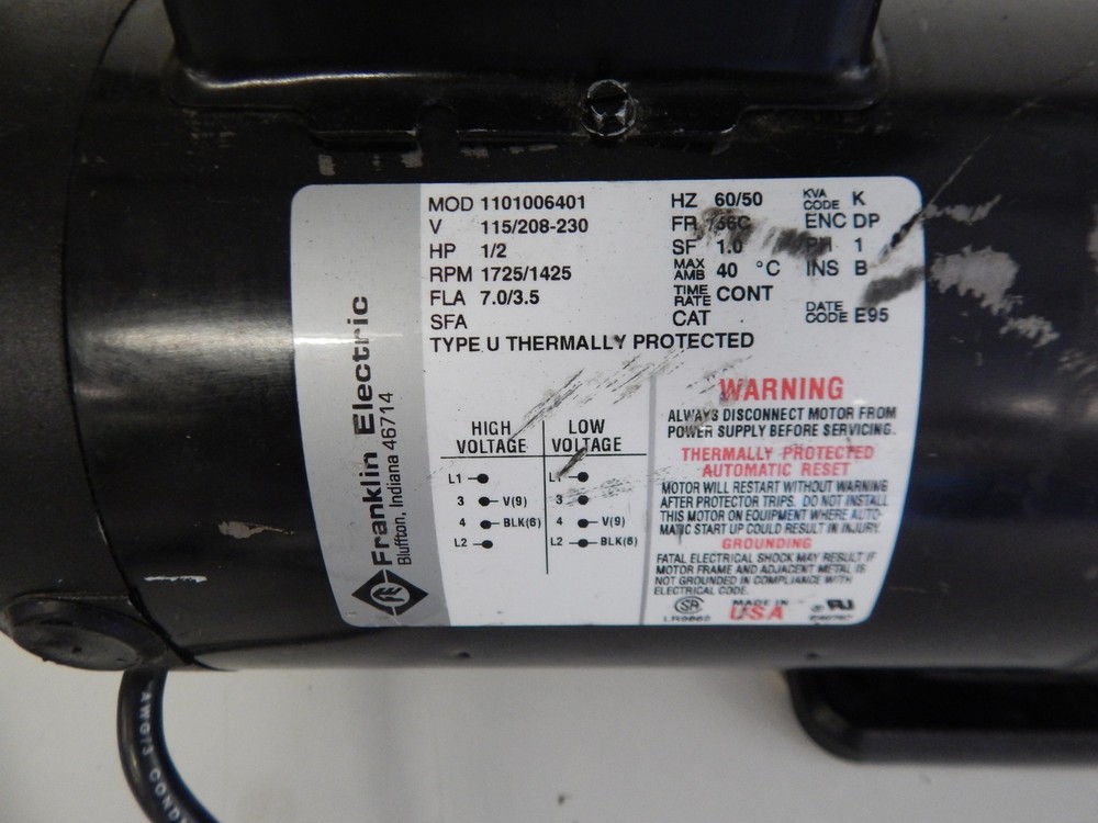 ALCATEL ROTARY VANE PUMP MODEL 2005C (TEY55)