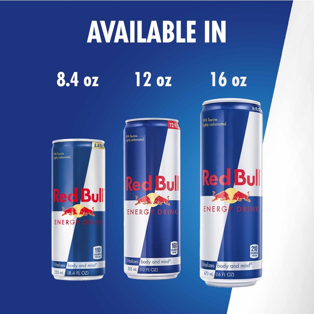 Red Bull Energy Drink, 8.4 Fl Oz Cans, 4 Pack
