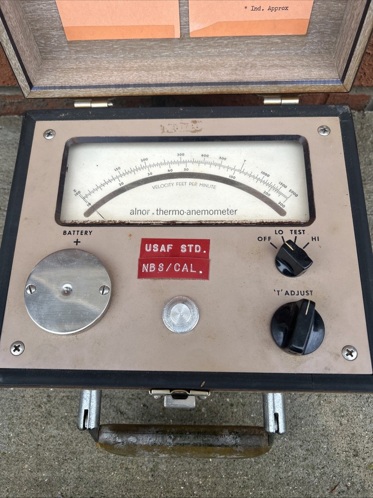 Alnor Thermo- Anemometer Velocity Meter Untested