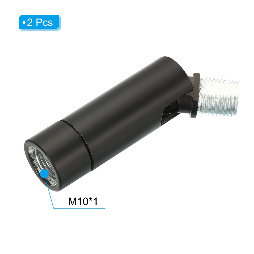 2Pcs 90/350 Degree Sloped Ceiling Light Adapter M10 Thread Black