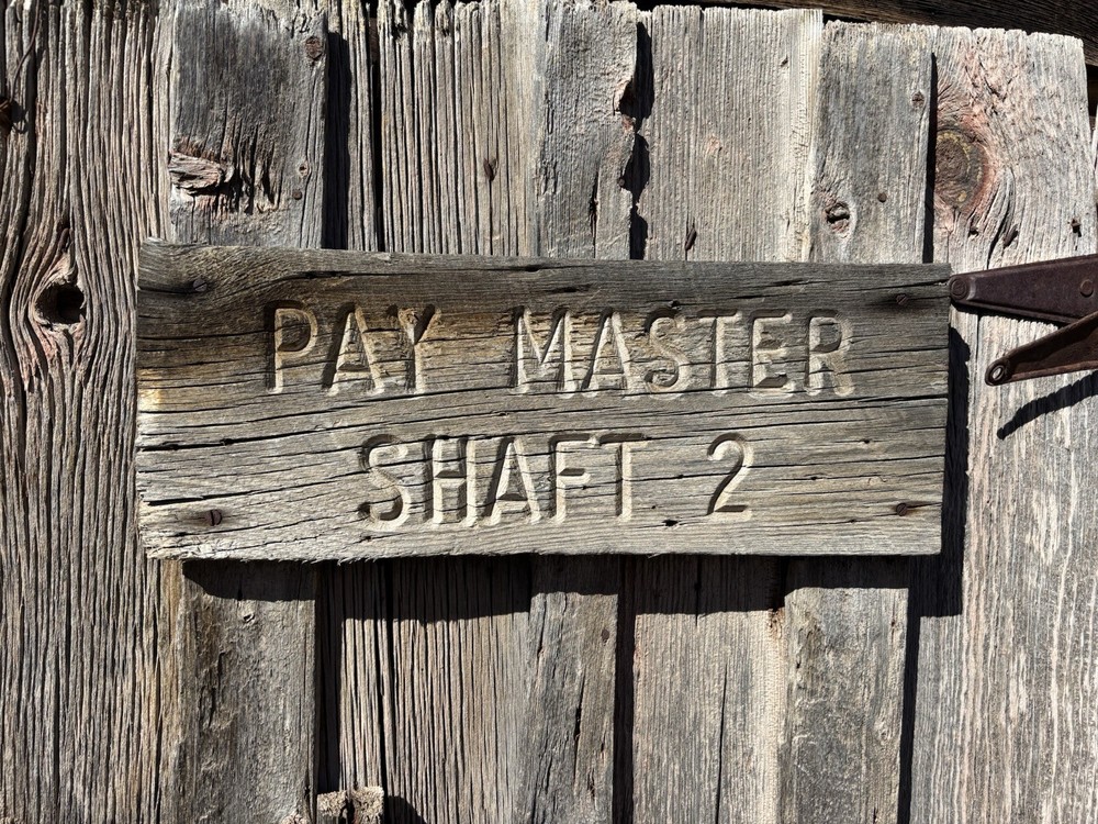 Antique Pine Miner Adit Door