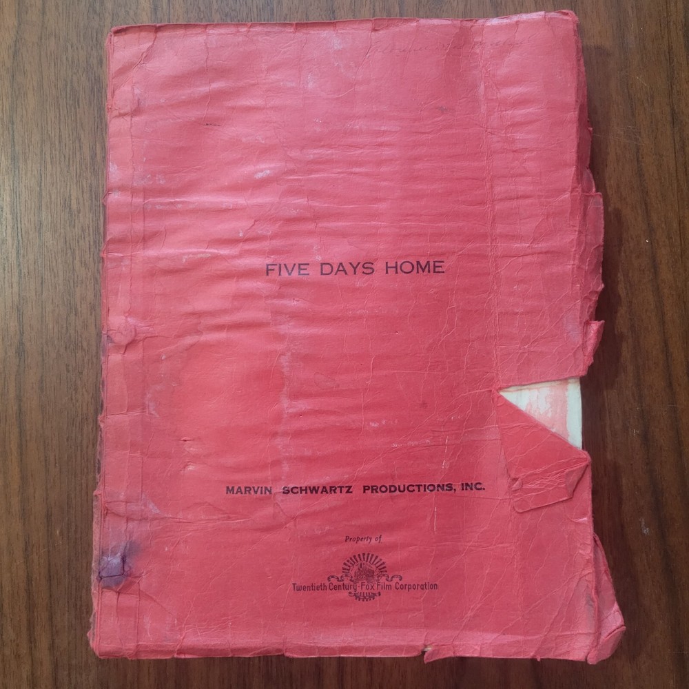 Five Days Home Guerdon Trueblood 1971 Screenplay Script Vietnam Homefront