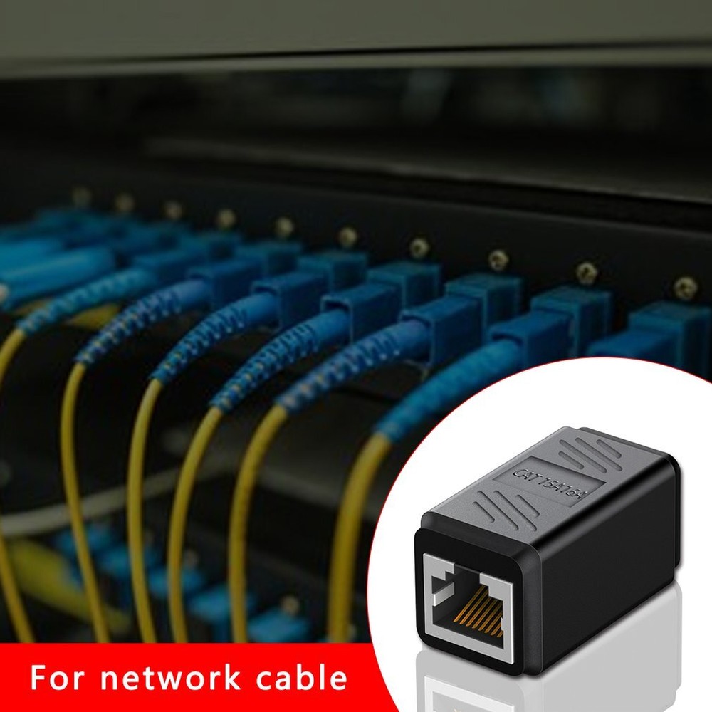 1-5PACK RJ45 Inline Coupler Cat6/Cat5e Ethernet Network Cable Extender Connector