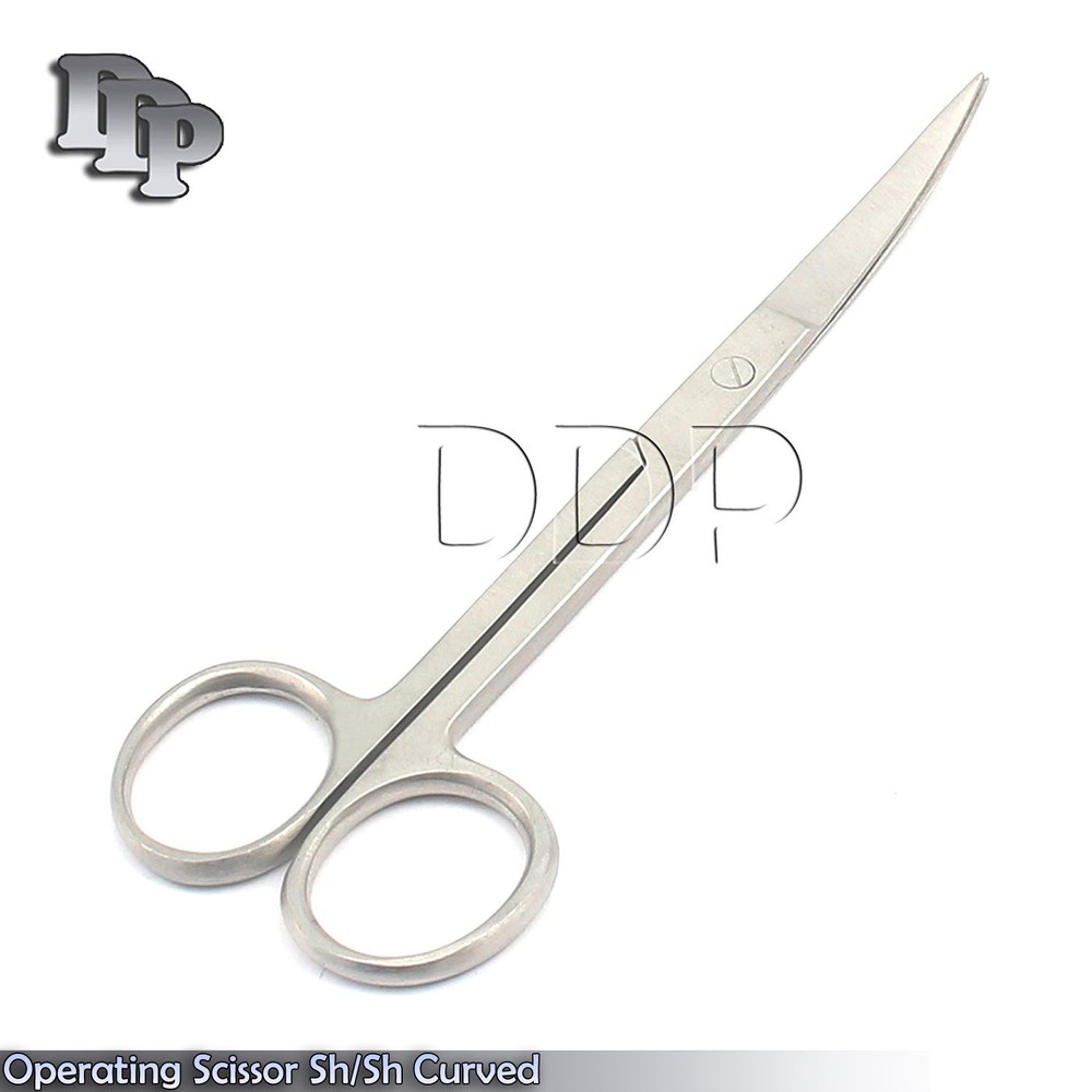 4 Operating Dissecting Scissor 4.5" Sharp Sharp Curved Surgical Instruments