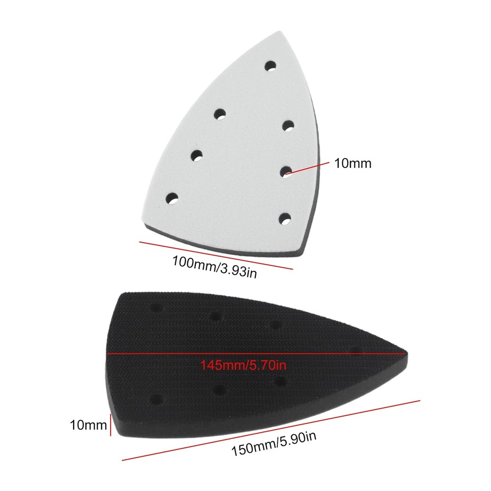 Triangle Sanding Pads for Swift Abrasive Changes 7 Hole Sandpaper Backing Pad