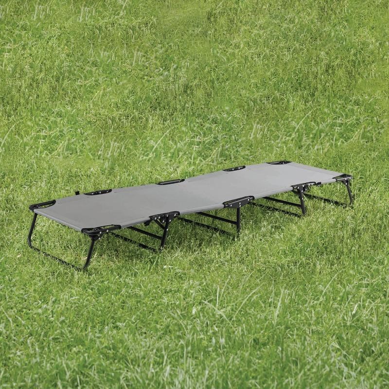 Camping Folding Cot Easy Setup Portable Low Profile Comfortable Sleep Tent Gear