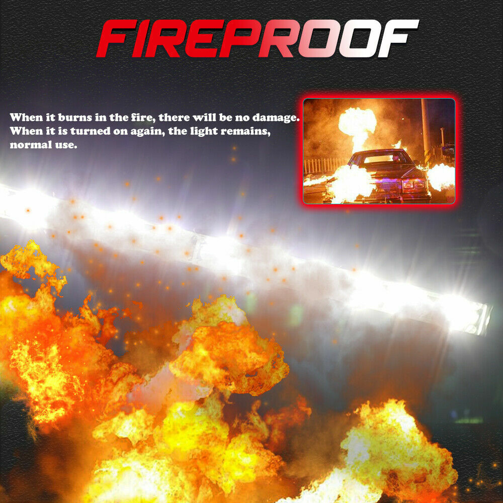 2X 30/32" Slim LED Light Bar + Wire For Ford F250 F350 Super Duty Grill Mount