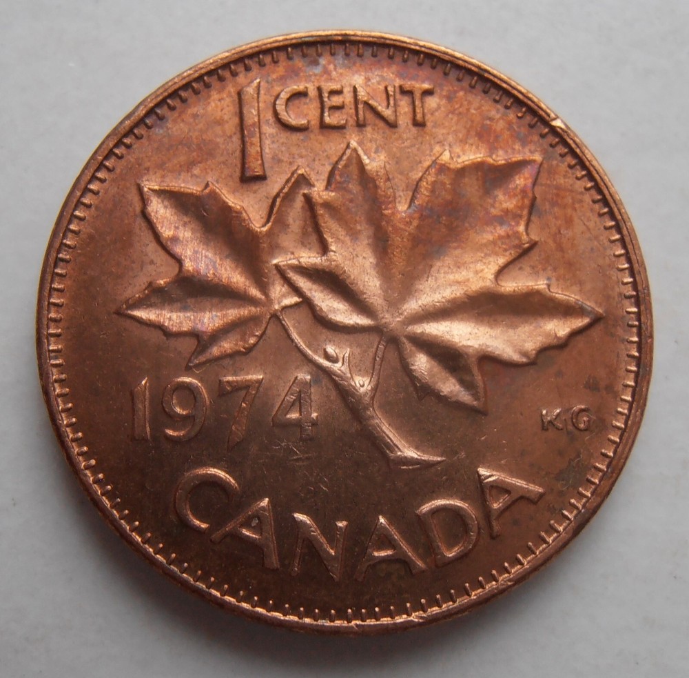 1974 CANADA 1 CENT UNCIRCULATED