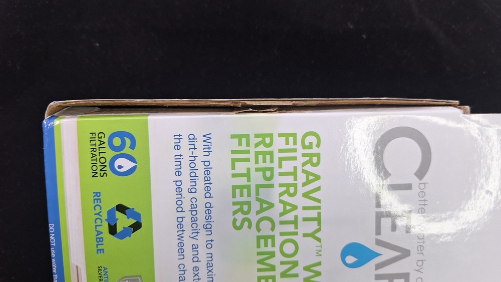 Clear2O Water Filters Gravity Advanced Water Replacement Filter GRF203 Open Box