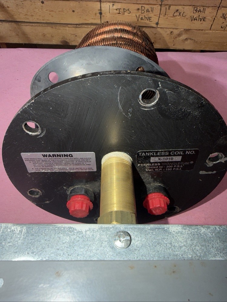 Direct Replacement Tankless Hot Water Coil PEERLESS X-1019 w/ Honeywell Control