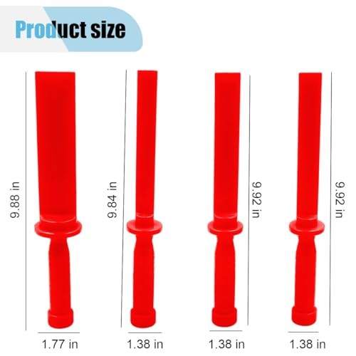 4PCS Plastic Chisel Scraper Set, Non-Marring Plastic Scraper Tools, Safe