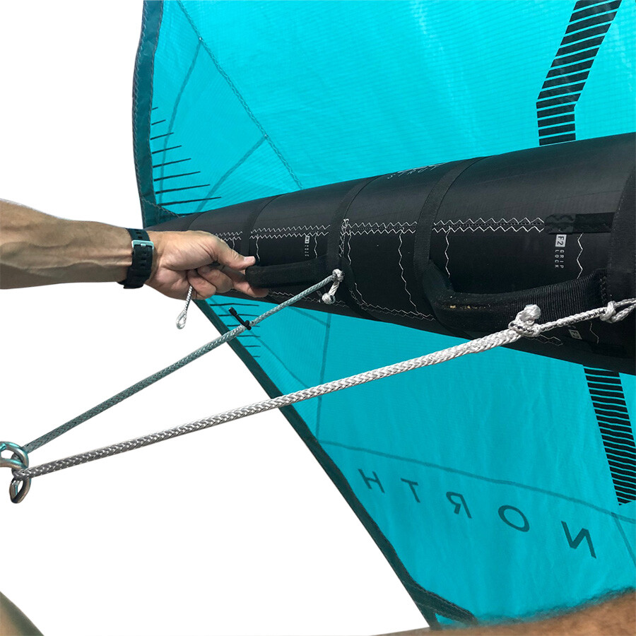 Wingboarding harness line w/ Webbing loops