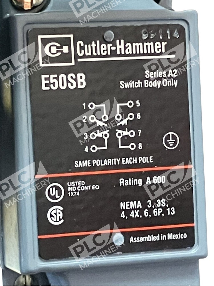 Cutler Hammer E50SB /A2 Switch Body Only
