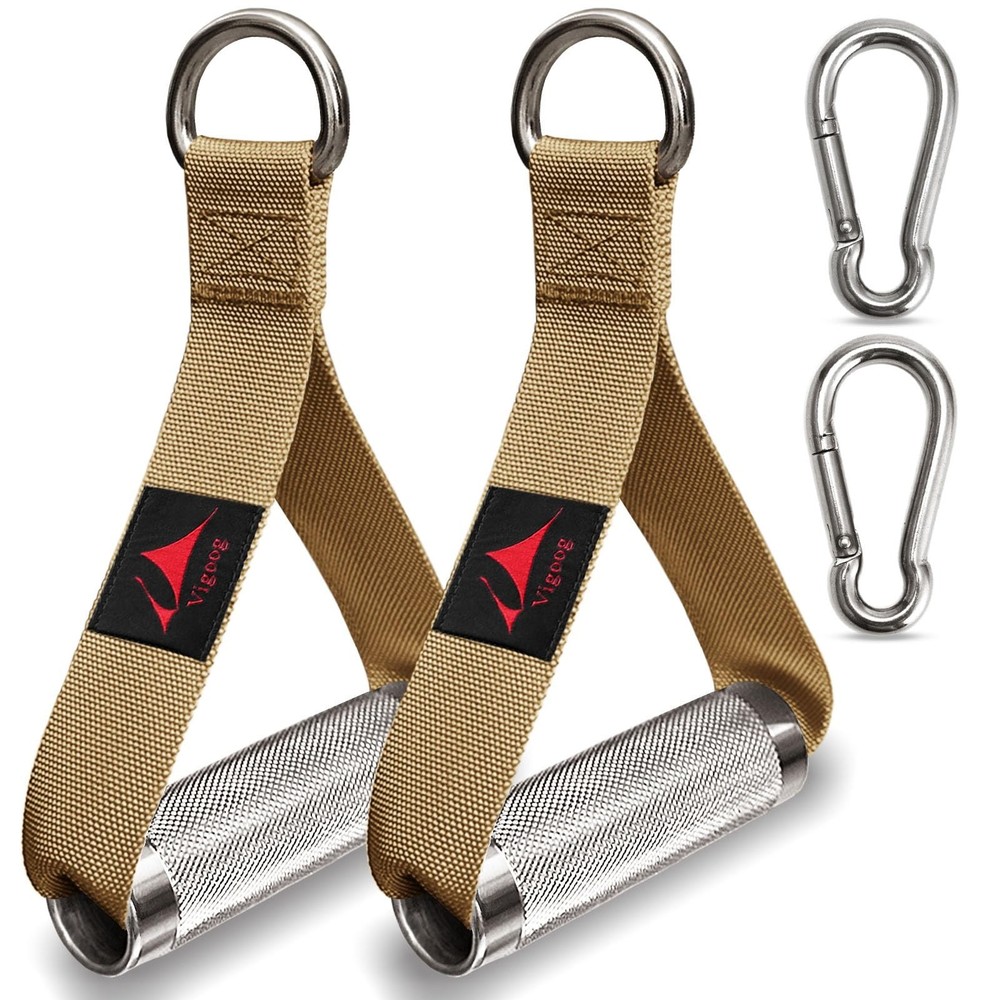 Heavy Duty Metal Workout Handles，Replacement Grip Attachments for Cable M