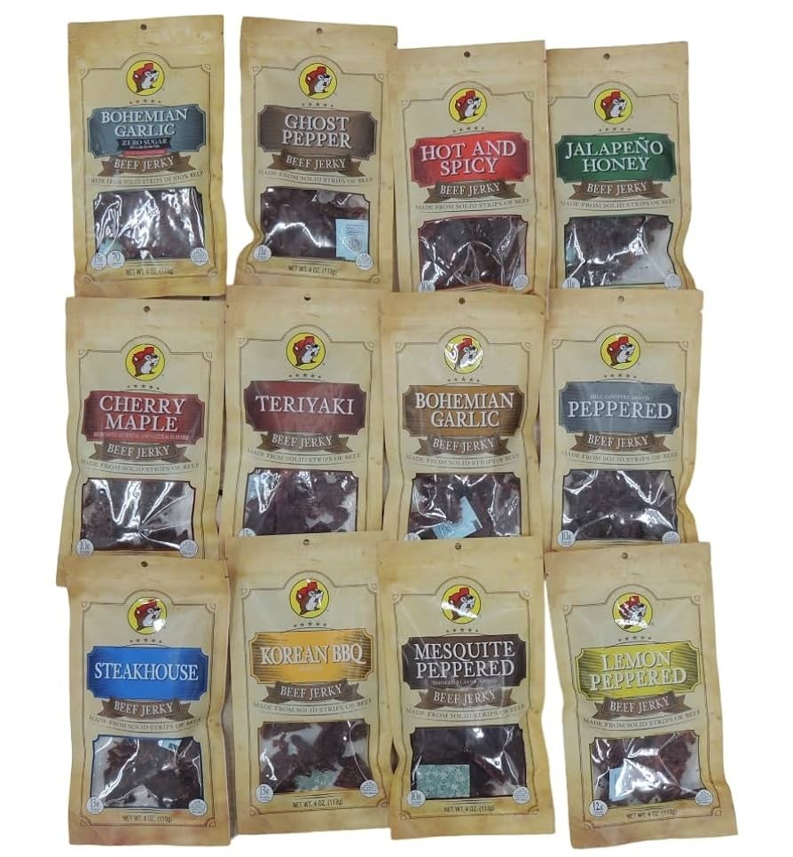 NEW BUC-EE'S BUCEES BEEF JERKY -  ASSORTED FLAVORS AVAILABLE