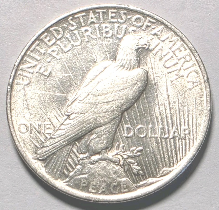 1923 peace dollar AU condition #128