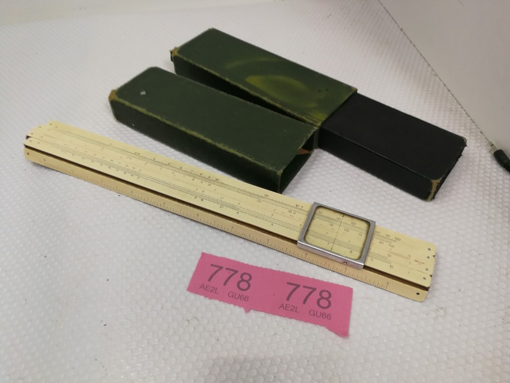 AG THORNTON PIC 3654 SLIDE RULE IN CASE