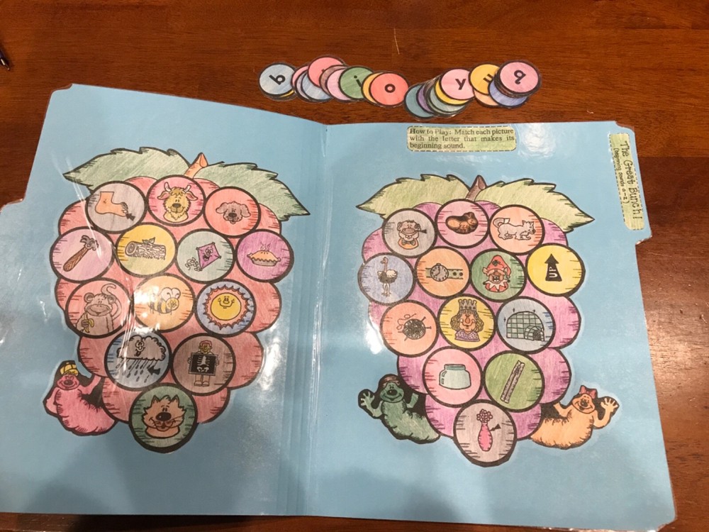 The Great Bunch! ABC order Grade K language arts file folder game
