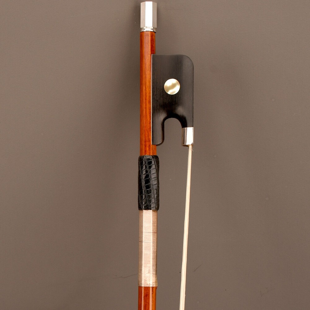 D.Peccatte Copy Pro Master Pernambuco Cello Bow 4/4 Ebony Single eye Frog Silver