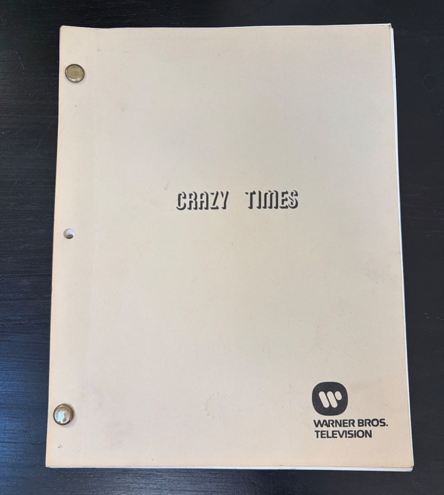 CRAZY TIMES ~ RAY LIOTTA  DAVID CARUSO~ 1980 FINAL DRAFT ORIGINAL  MOVIE SCRIPT