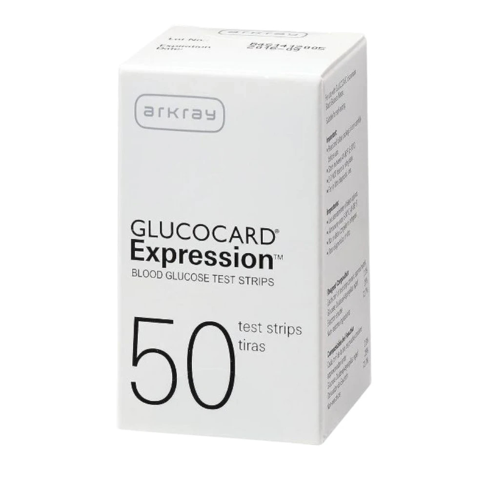 Arkray Glucocard Expression Diabetic Blood Test Strips 50ct (1 box)