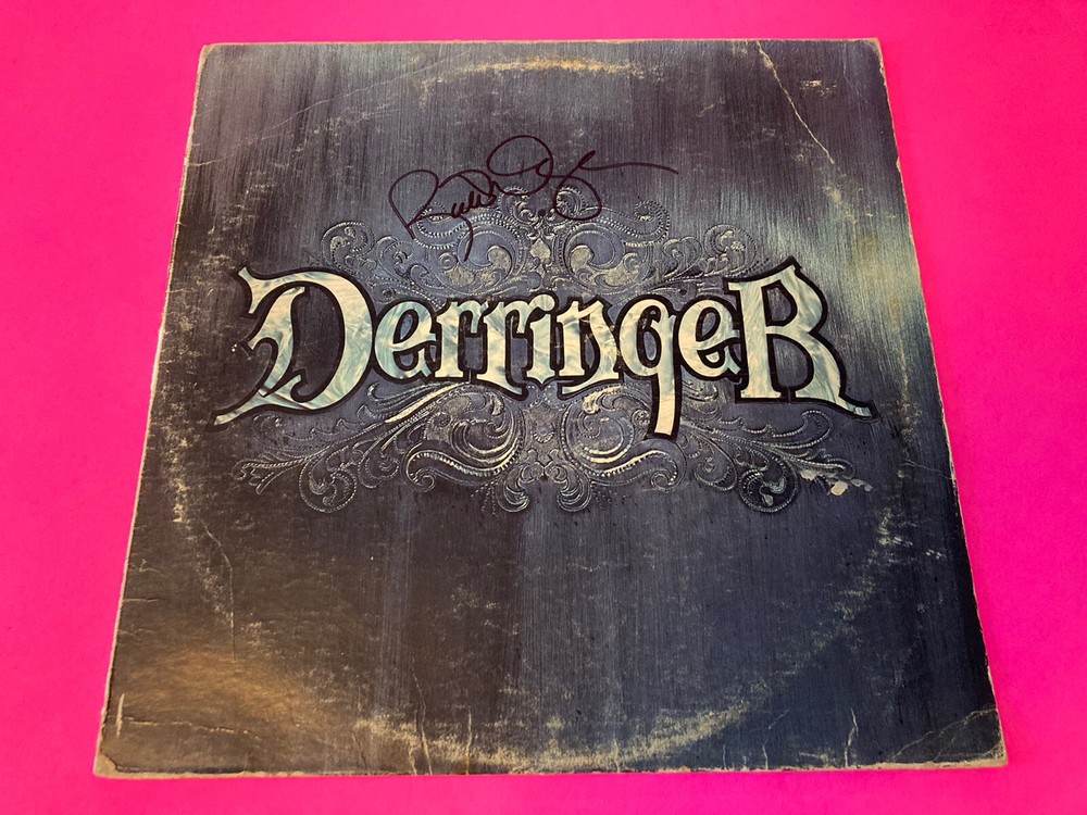 RICK DERRINGER SIGNED AUTOGRAPHED DERRINGER VINYL LP *EXACT PROOF*