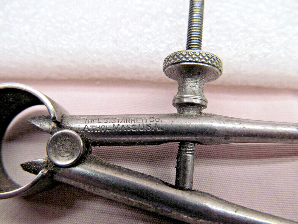 Starrett 274A-3 3" Toolmakers' Round Leg Spring Type Inside Calipers, USA