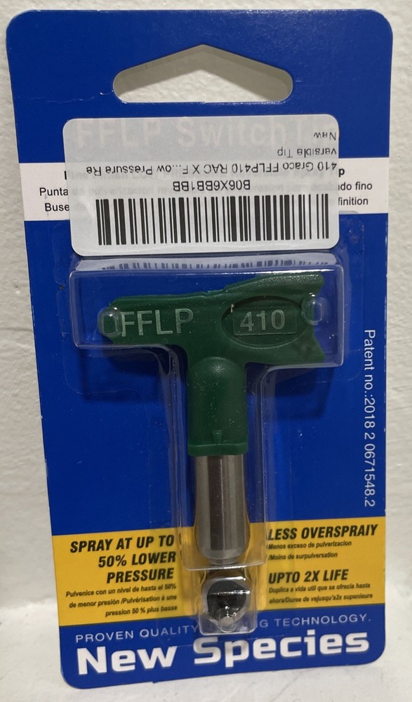 410 Green fine finish spray tip.