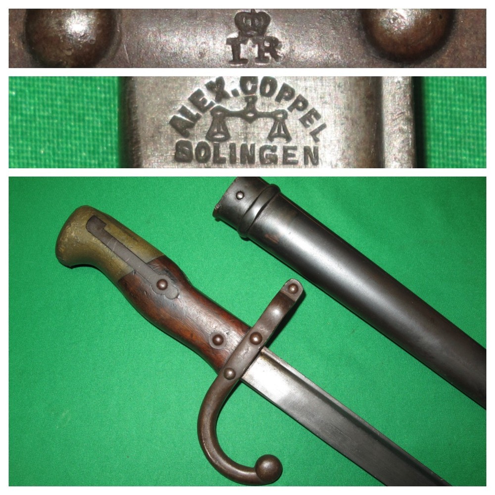 Rare German Grass Belgium Bayonet