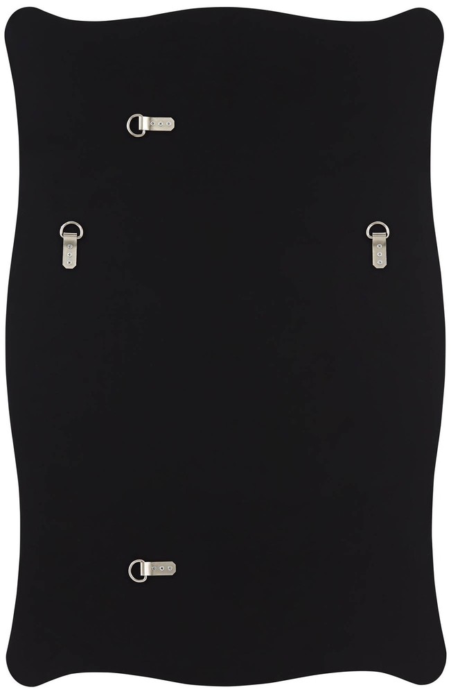 Hayes Matte Black 26" x 40" Rectangular Wall Mirror