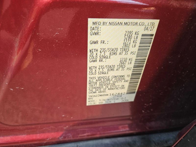 MURANO 2017 Air Shutter 1900725