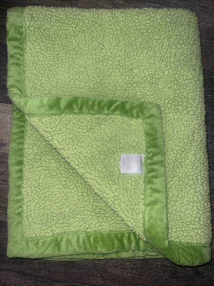 Koala Baby Solid Green Sherpa Blanket