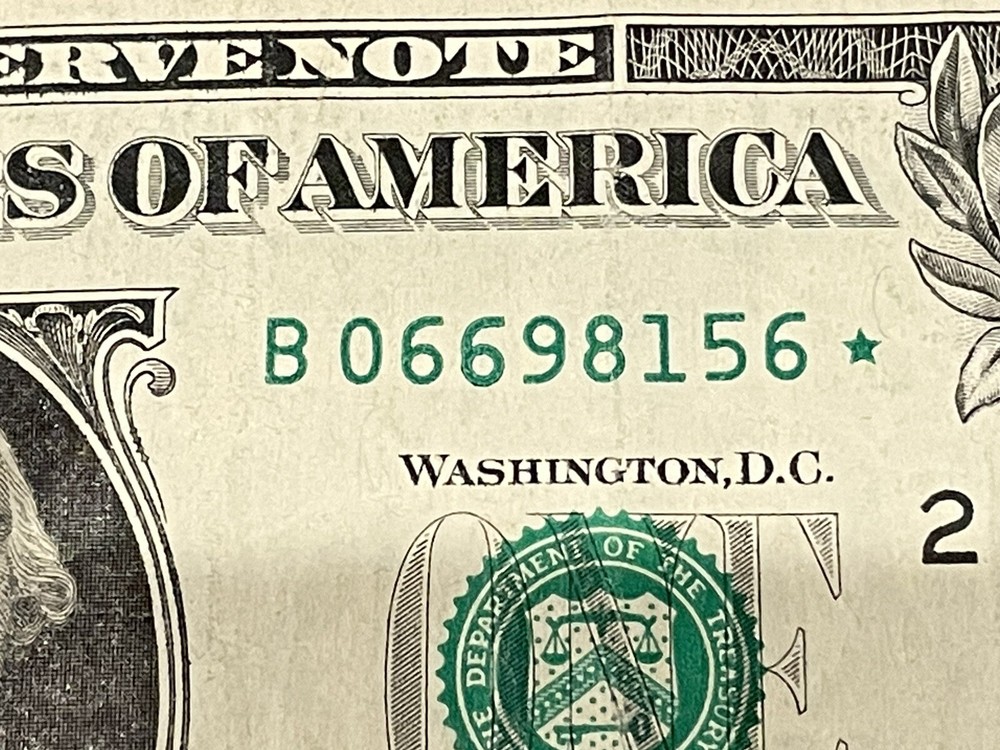 2013 $1 B Star Note B06698156* Duplicate Error - Solid Star Error!(multi error)