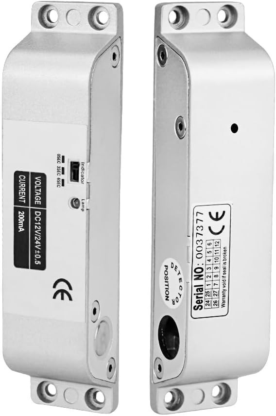 Electronic Drop Bolt Lock with Time Delay - Reliable DC 12V Fail Safe Security