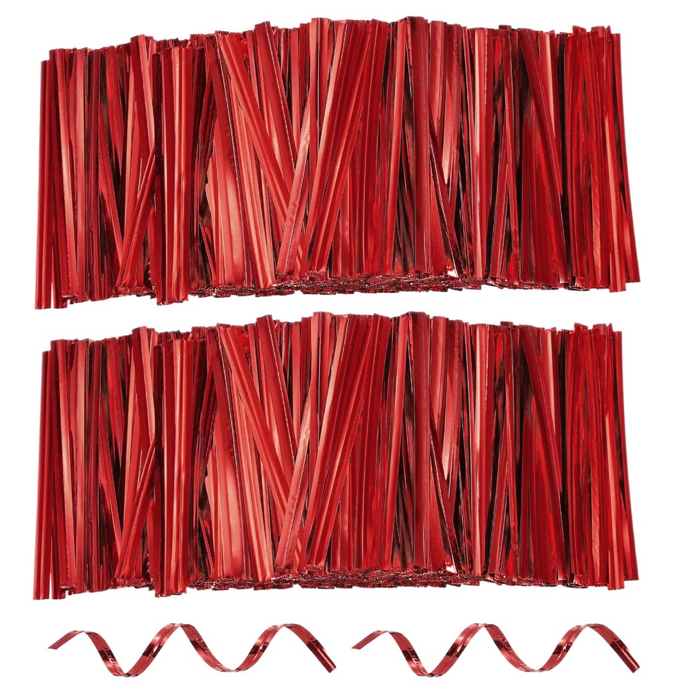 1600pcs Reusable 2.4" Red Bread Bag Ties for Bread