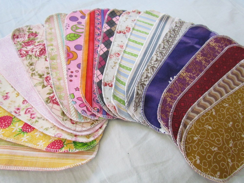 Reusable Cloth Menstrual Pad Panty Liner Pack 20 ~LONG~