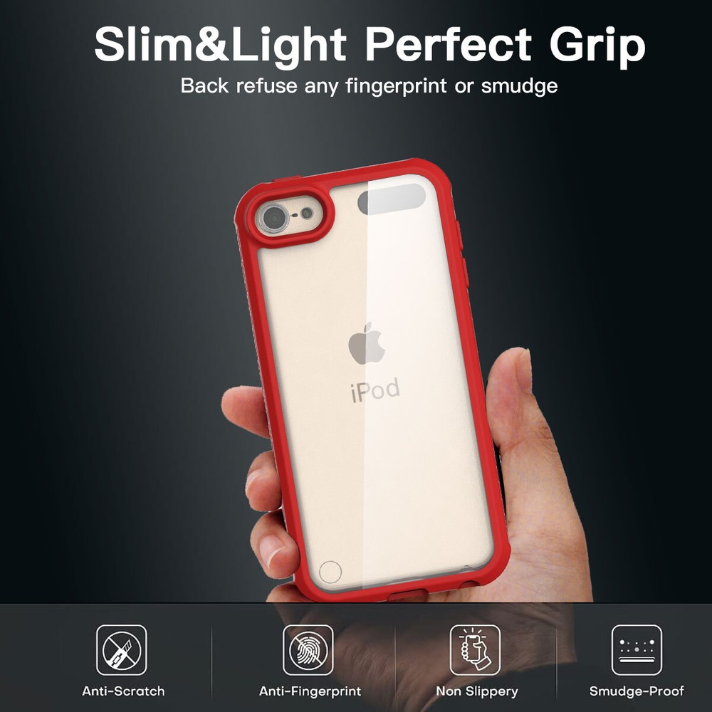 For iPod Touch 7th 6th 5th Gen Case Shockproof Heavy Duty Cover Screen Protector