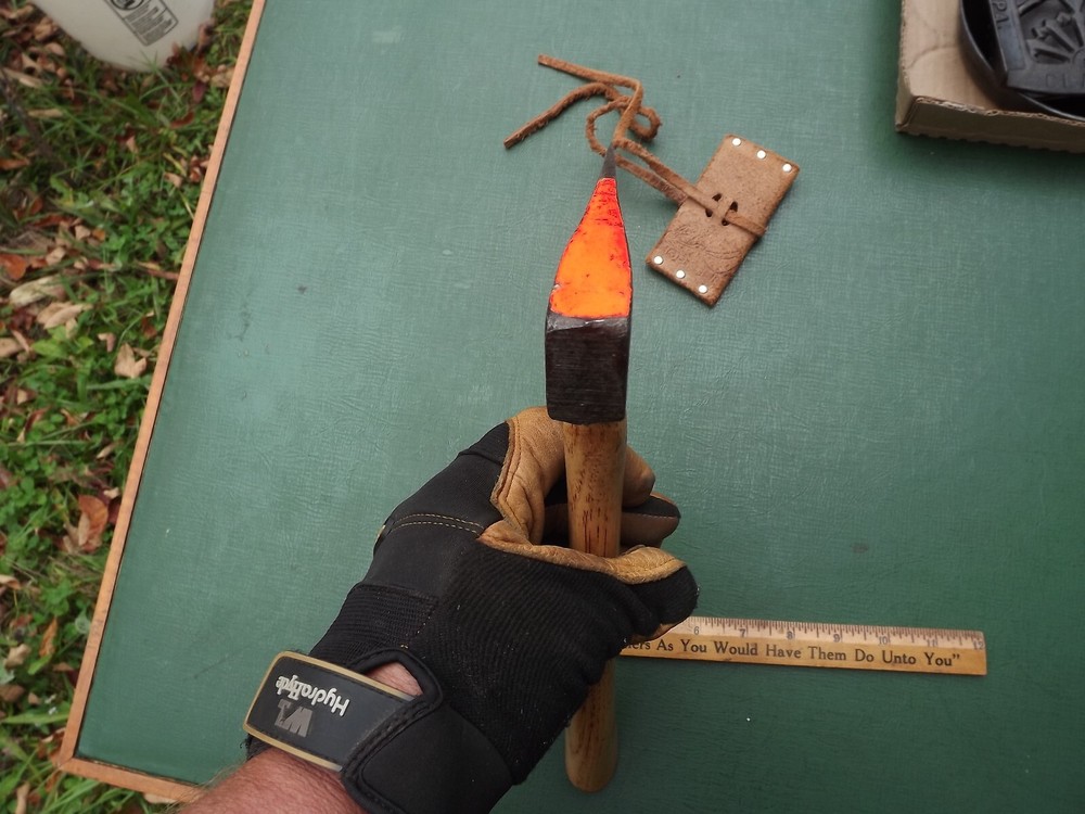 Vintage Small NORLUND Hatchet Axe & Leather Sheath