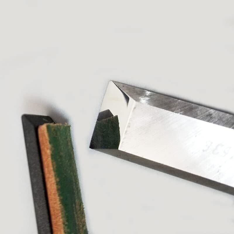 Paddle Leather Strop Straight Razor Sharpening 2 Sided Wood Handle+buff Compound