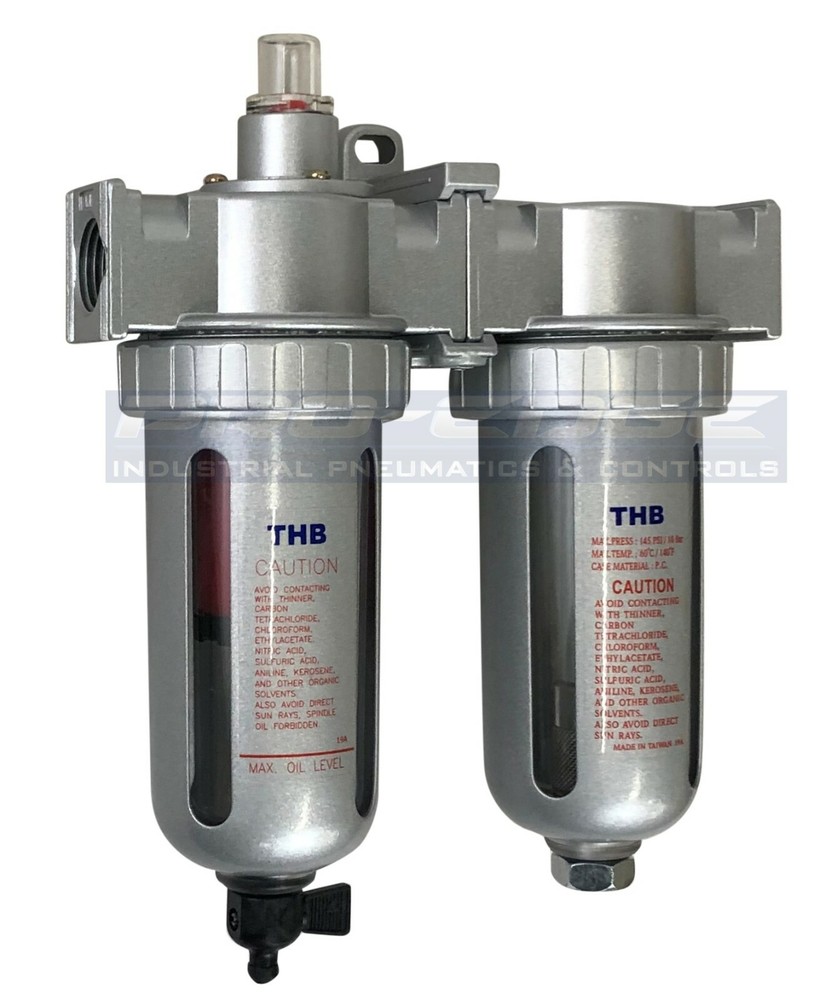 1/2" COMPRESSED AIR INLINE FILTER & DESICCANT DRYER COMBINATION