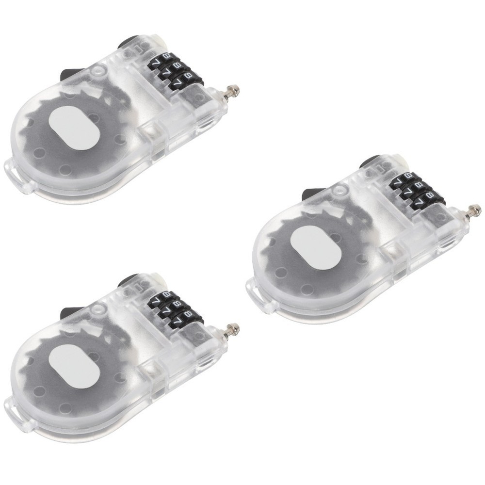 3 PCS Snowboard Type Lock High-security Bike Anti Theft Handlebar