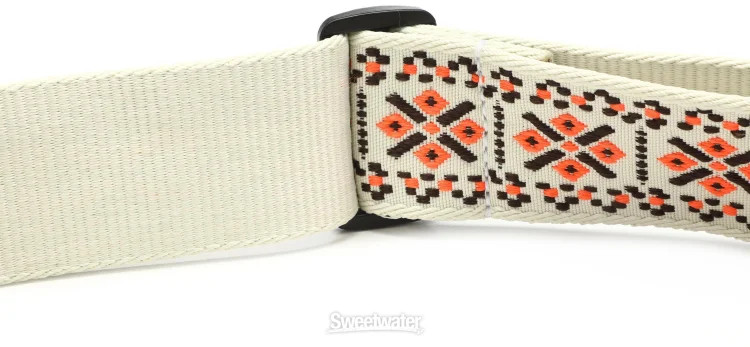 Fender Pasadena Woven Guitar Strap - Lattice Orange