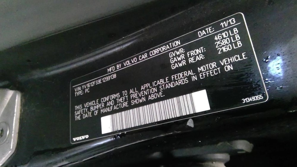 S60 2014 Battery Tray 1737665