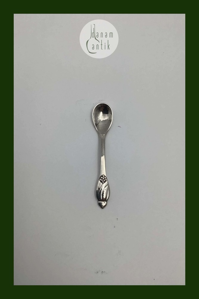 Evald Nielsen Silver Salt Spoon No 6