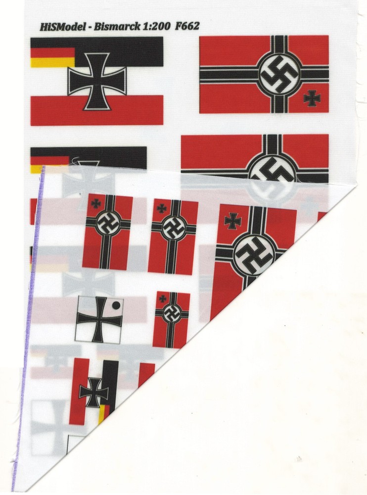 Bismarck 1:200 - set of Flags