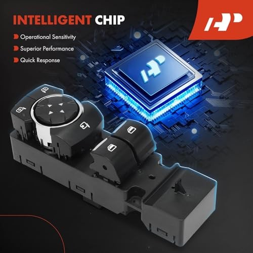 Master Power Window Switch Compatible with Ford Mustang 2015-2023, Front Left