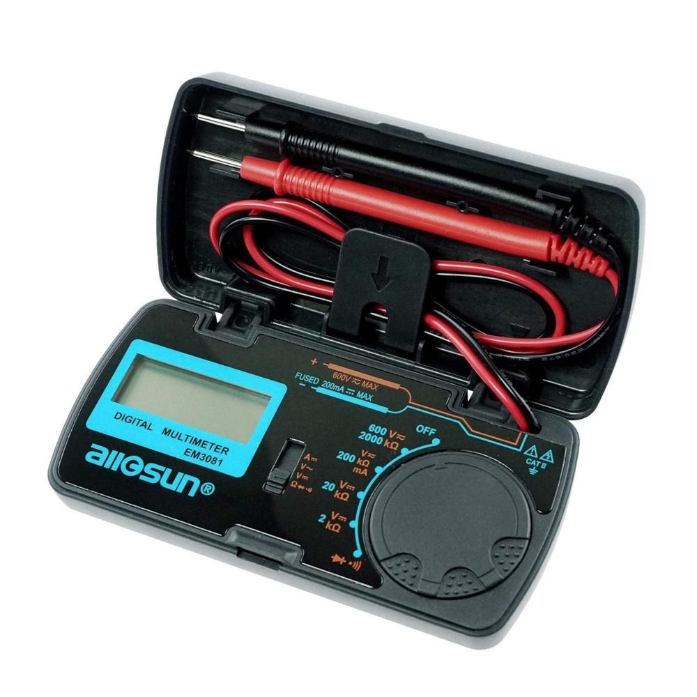 Manual Range Mini Digital Multimeter 6 Functions Handheld Folding Voltmeter 31 2